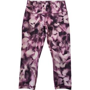 Lululemon Purple Print Compression Active Crop Leggings Size 8